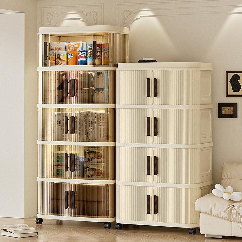 Folding Storage Cabinet Storage Box Multi-layer Wardrobe Multi-layer Clothes Storage Cabinet Foldable Transparent Storage Cabinet