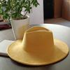 LIDHAY Western Style Suede Hat, Unisex Wide Brim Fedora Hat, Felt Panama Hat, Rancher Hat LIDHAY Western Style Suede Hat, Unisex