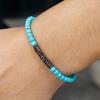 Natural Stone Geometric Beaded Bracelet For Men And Women With Elastic Cord For Travel Gifts