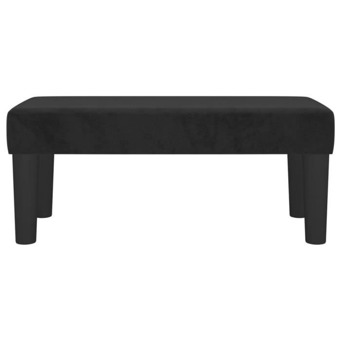 346640 vidaXL Bench Black 70x30x30 Cm Velvet
