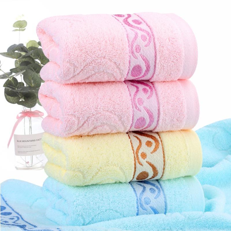 

Ruyi Water Pattern TowelCotton Jacquard Couple Towel Gift Towel 33*73 рожевий