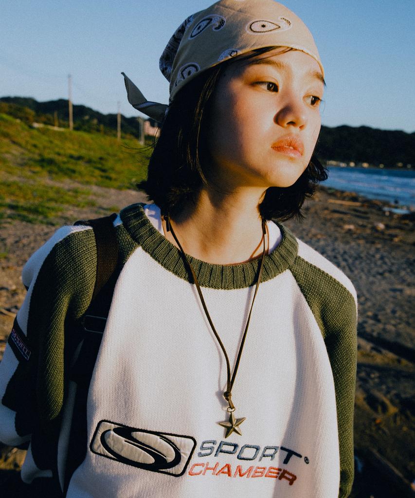 SPORT CHAMBER Sc Flash Raglan Sweater (Green)