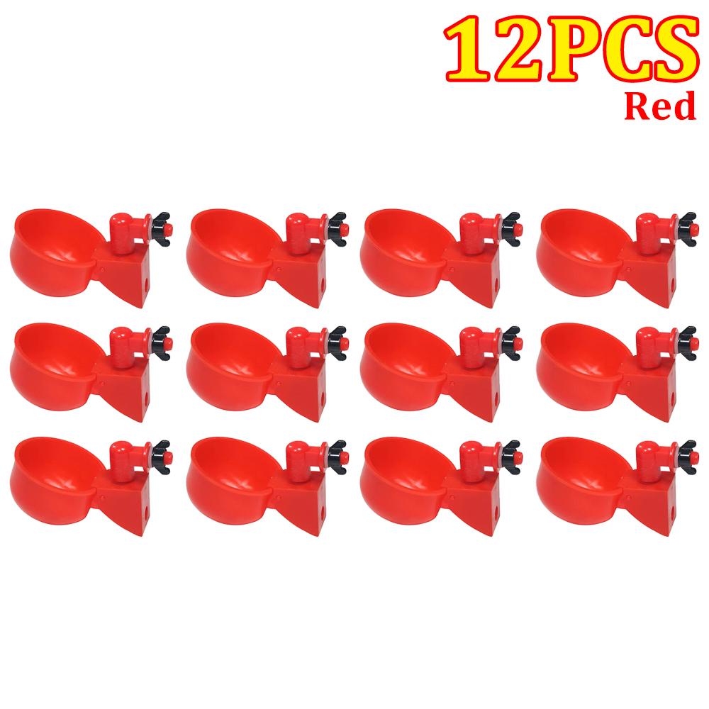 Chicken Drinking Cup Automatic Drinker Chicken Feeder Plastic Poultry Waterer Drinking Water Feeder For Chicks Duck Goose Quail