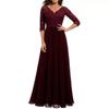 Elegant Lace Splicing Long Evening Dress for an Impressive Look