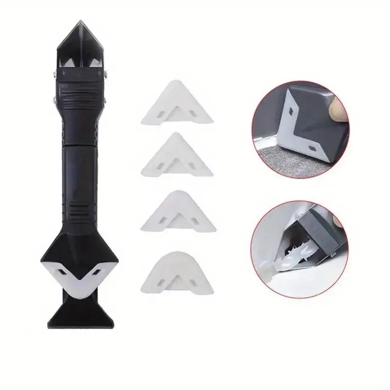 5 In 1 Window Sink Renovation Tool Kit - Caulk Remover Grout Removal & Glue Angle Scraper