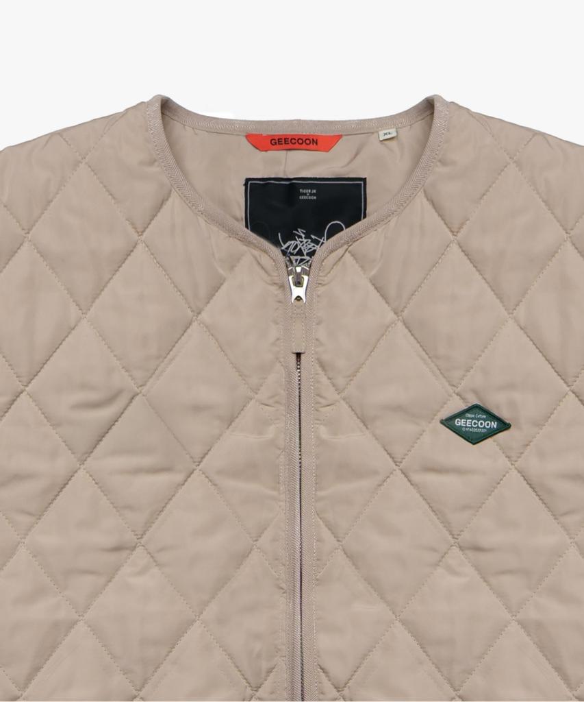 Geecoon Tiger Jk Essential Quilted Vest Gjk258-210 Beige