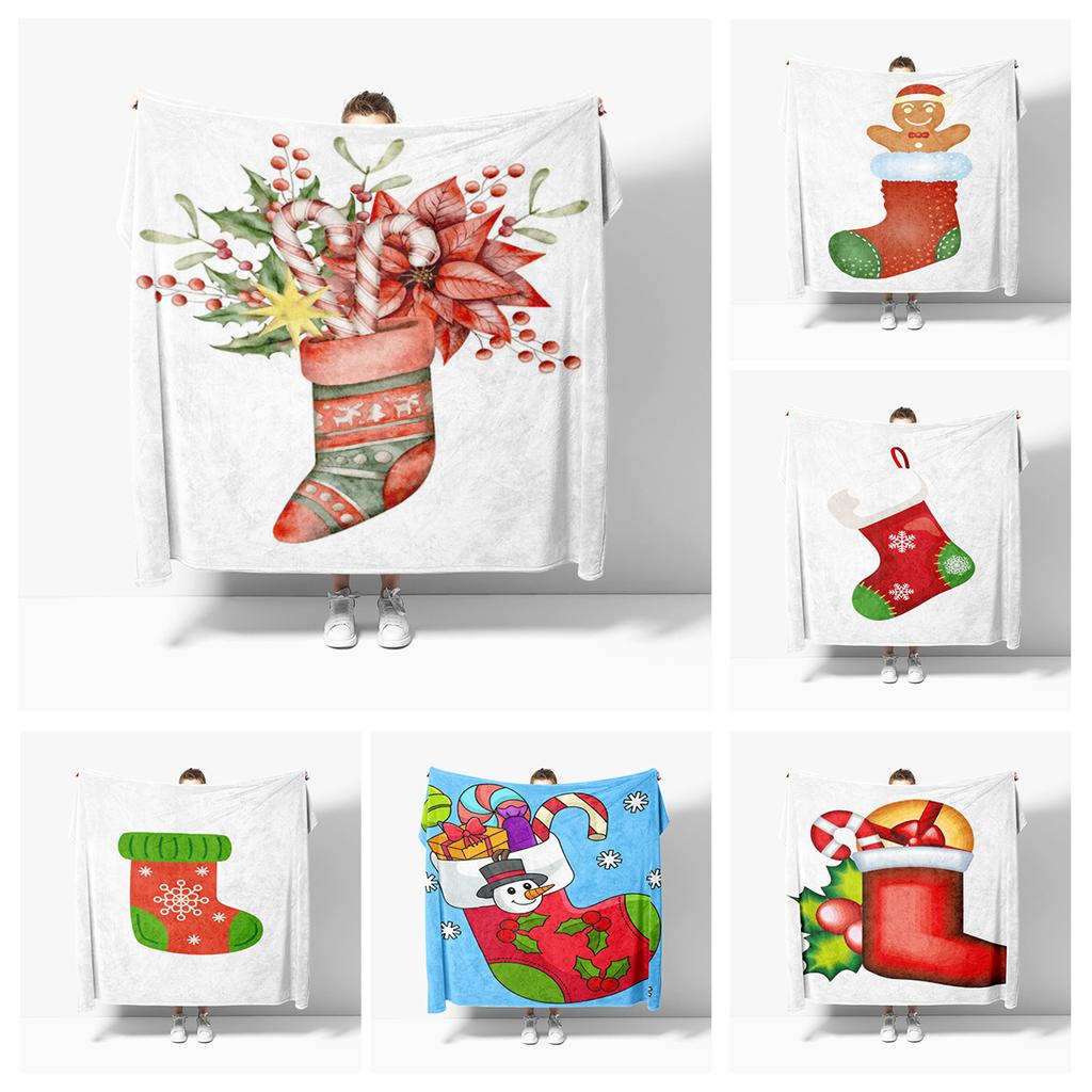 Wohndekoration Plüsch Überwurf Sofadecke Tagesdecke Bett flauschig weiche Decken Dekor Plaid Modern Halloween Frohe Weihnachten Winter