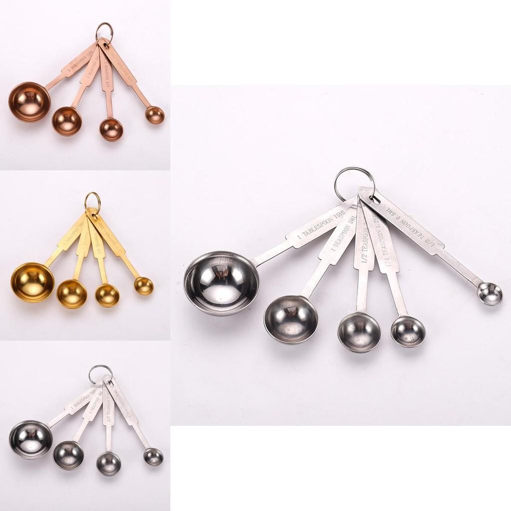 Chic And Modern Stainless Steel Measuring Spoon Set For Culinary And Baking Enthusiasts