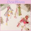 Cute Animal Keychain With Starry Heart And Water Drop Pattern For Kids And Teens