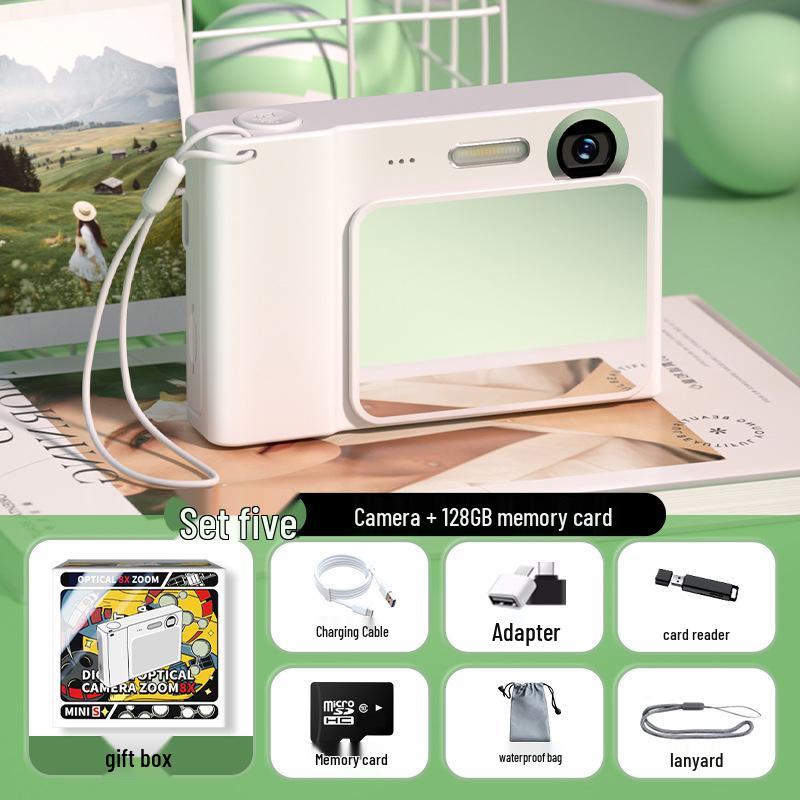 Just Fish Cloud HD Slide-out Dual Lens Portable Student Camera