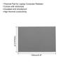 Uxcell Thermal Pad 4.0Wm.K Insulating Heat-Resistant Silicone Cooling Pad 150x100x1.5mm Laptop Radiator Gray