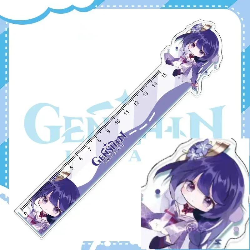 

New 16 styles Focalors Furina Wriothesley Neuvillette Charlotte Nahida acrylic Ruler Multifunction Bookmark Gift