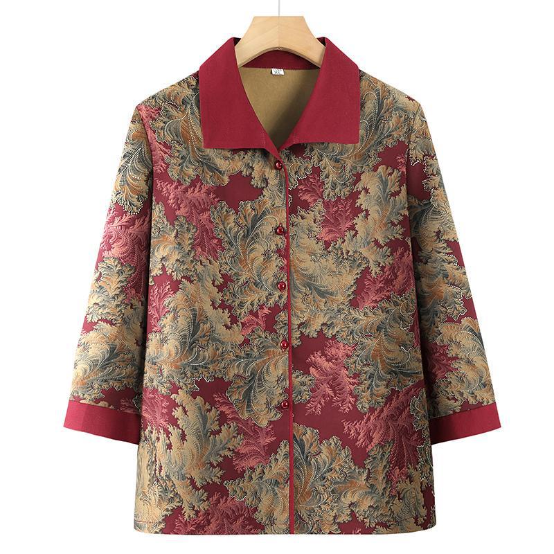 

Spring Apparel: Long-Sleeve Shirts & Lightweight Jackets for Middle-Aged and Elderly Women 5XL (145-160 lbs)