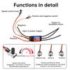 30A 60A ESC Brushless Motor Driver Bidirectional Unidirectional Self-starting ESC Forward/Reverse DIY Fan Modification Module