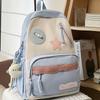 Schoolbag Korean version ins high value soft girl backpack niche design large capacity backpack junior high school student schoolbag