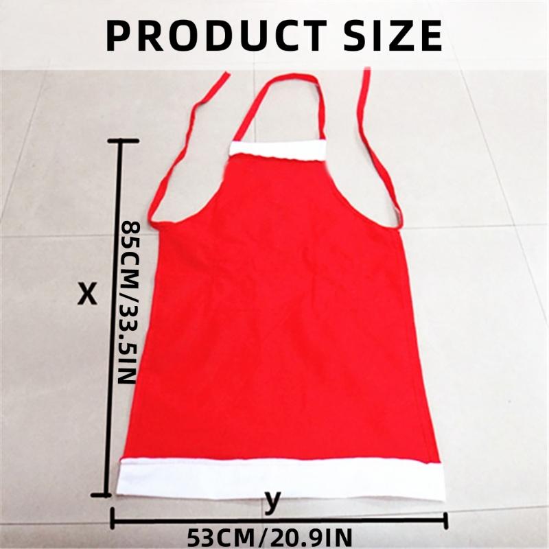 Kitchen Aprons Waitress Apron Santa Apron Cooking Aprons Christmas Apron Party Favors for Coffee Shop Restaurant