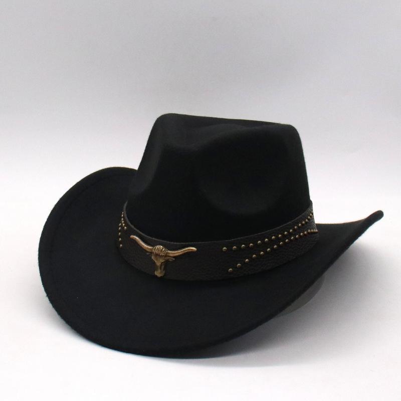 Новая ковбойская шляпа в форме персикового сердца, джазовая шляпа, ковбойская шляпа в западном стиле, шляпа One size fits all [d peach bull]