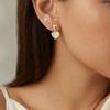 3pcs Set Romantic Heart Earrings for Women, Cubic Zircon Hypoallergenic Stud Earring Set, Fashion Piercing Jewelry