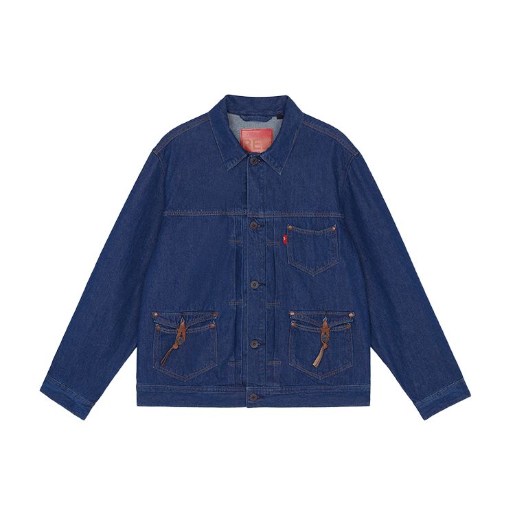 Levis Minimalist Multi-Pocket Denim Jacket Men Jackets Blue A2699-0000