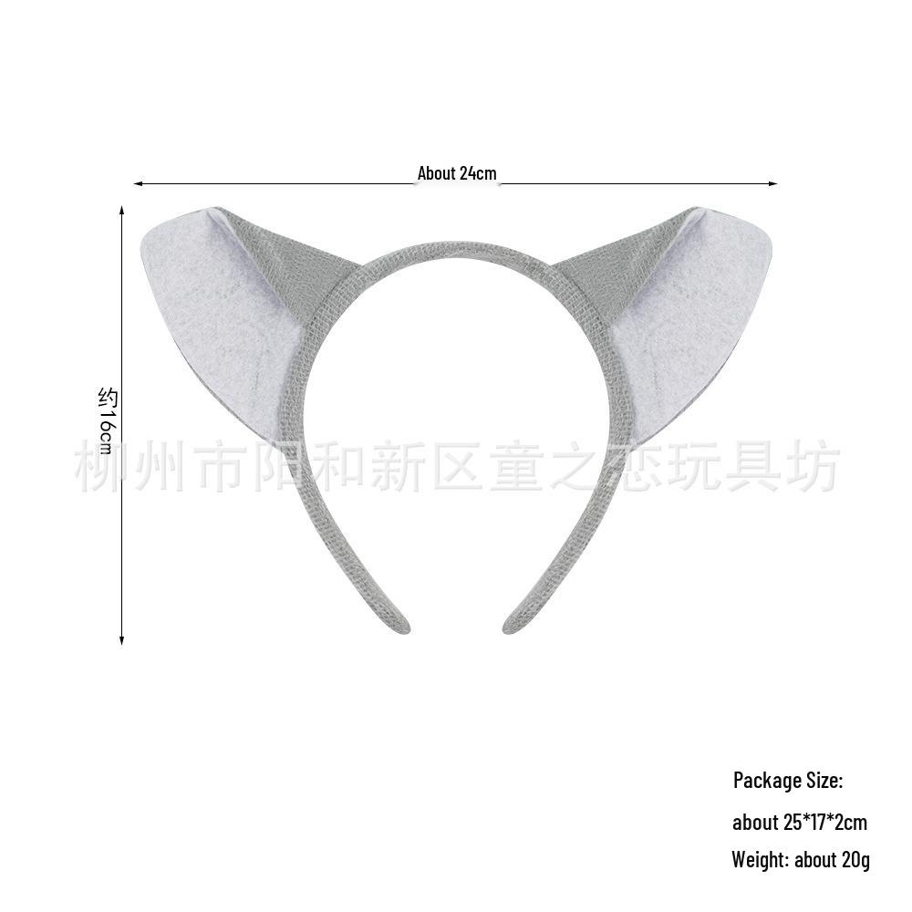 New Cute Big Bad Wolf Halloween Headband with Ears