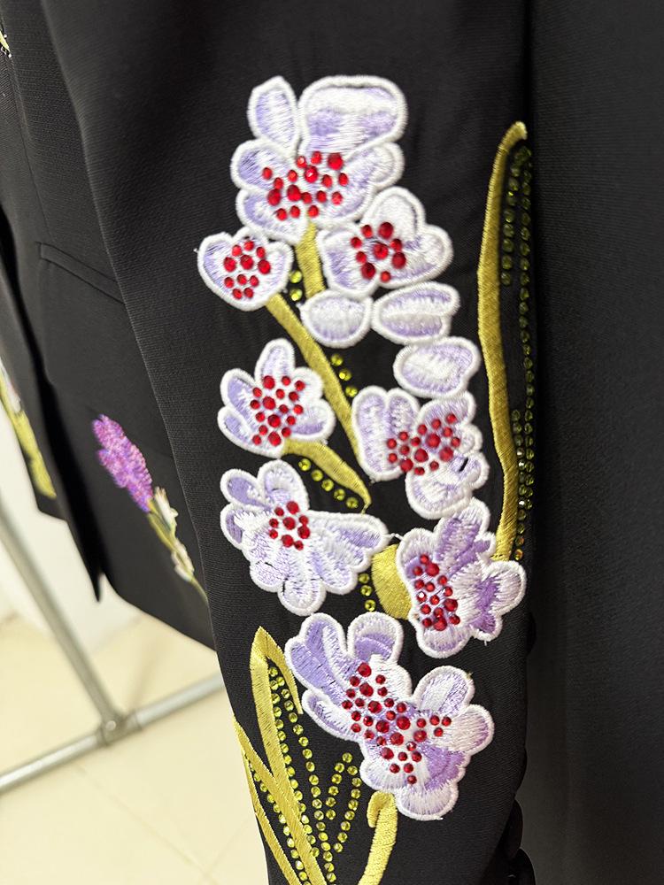 High-End Heavy Beaded Embroidered Suit Jacket & Trousers Set (2026 Style)