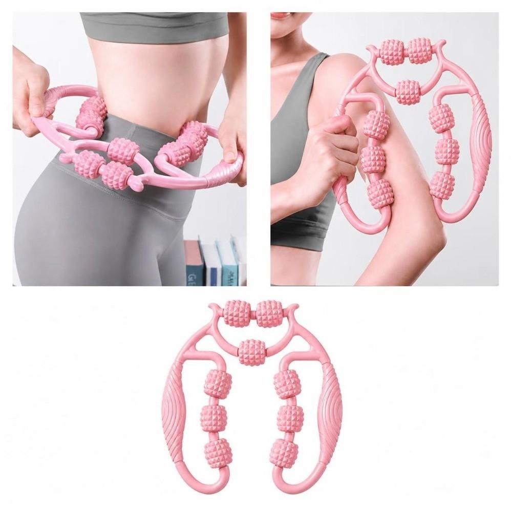 360 Degree 9 Wheels Muscle Roller Massager Reusable Leg Massager Circular Leg Clamps for Waist