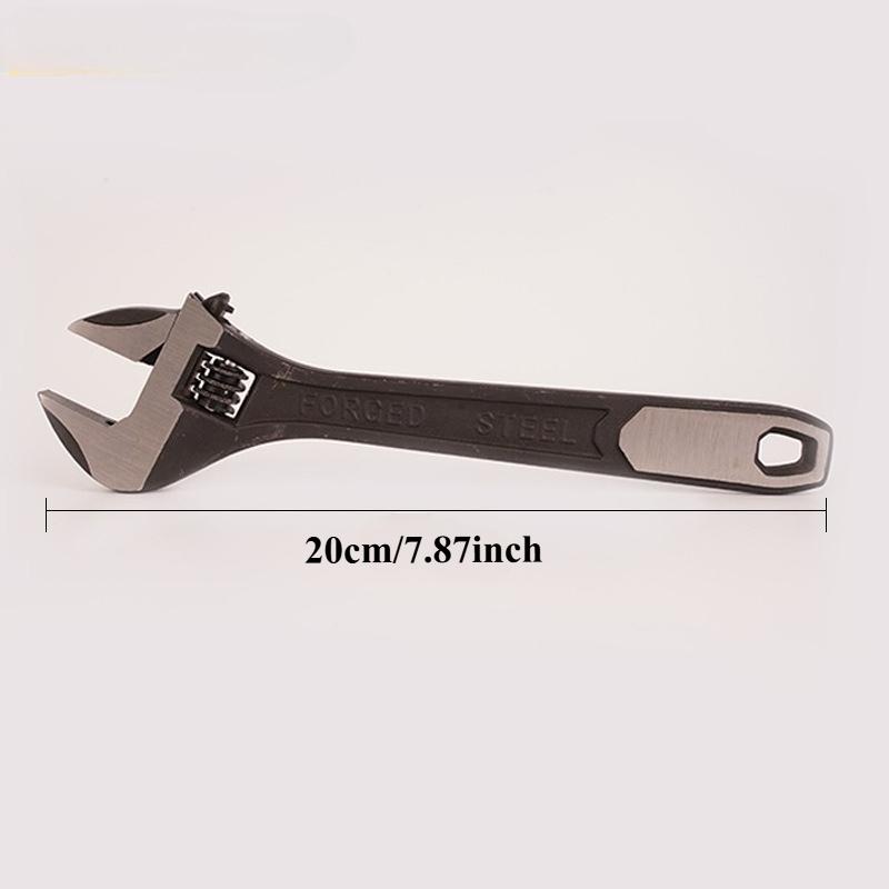 Professional Heavy Duty Adjustable Wrench with Large Jaw Manual Repair Tool Electrophoresis Coating