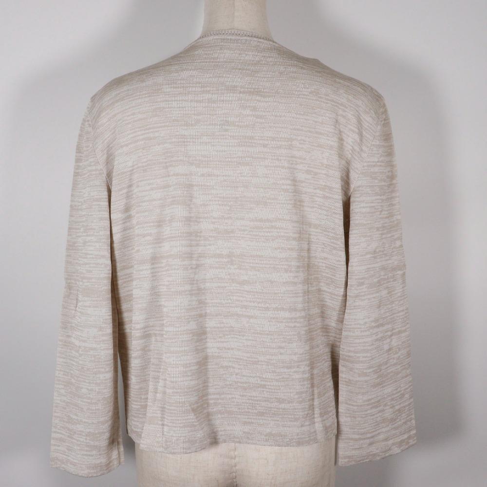 CHANEL With Logo cardigan P12872V00569 beige cotton Women Used