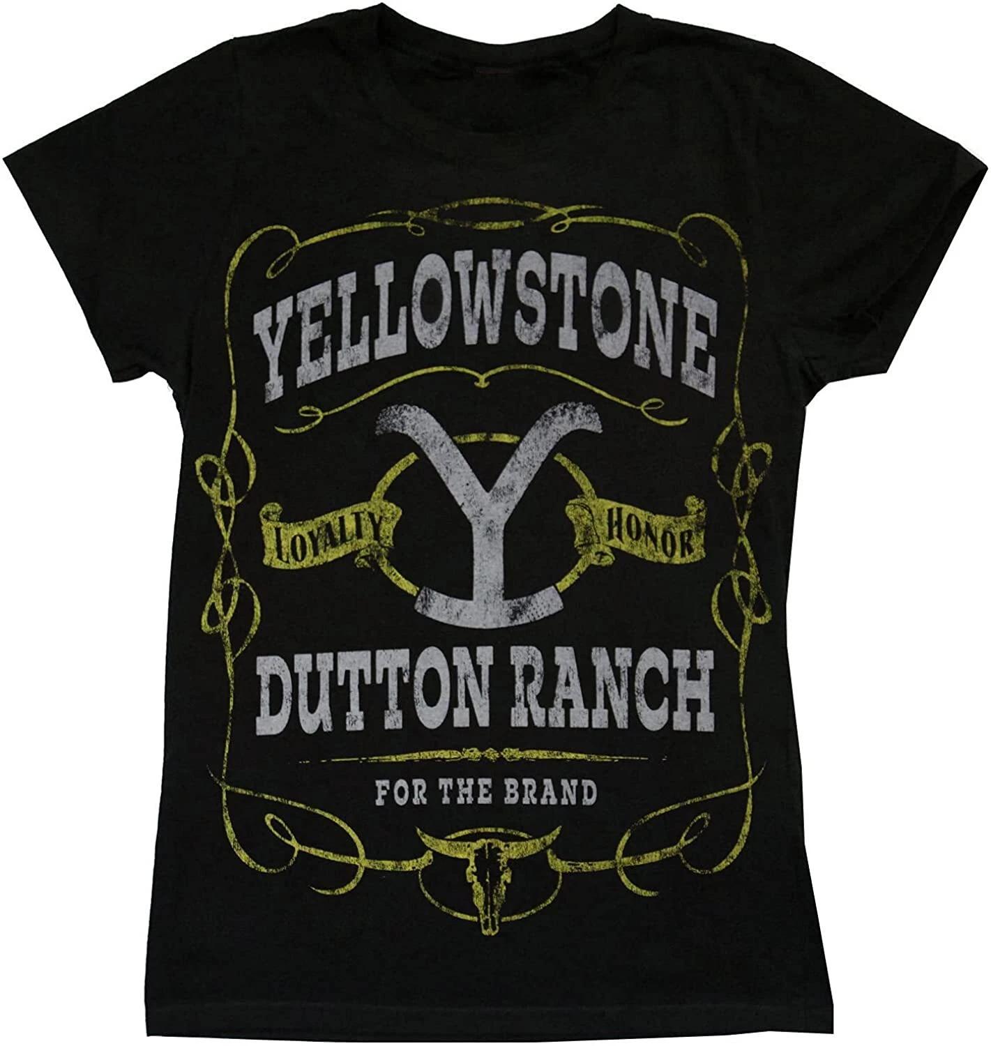 YELLOWSTONE Label Logo Women s T-Shirt S-2XL NEW XXL