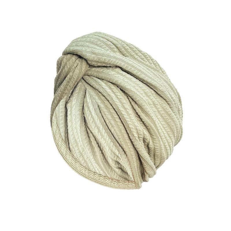 Thick Elastic Headscarf Hat Ethnic Style Cross Twist Hat Fashionable Versatile Headscarf Warm Chemotherapy Hat Hats & Caps Women’s