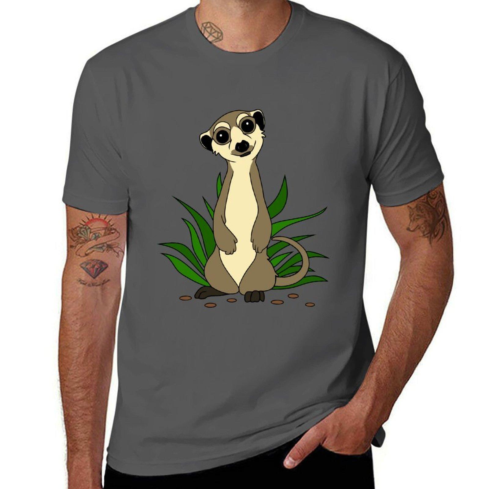 

Meerkat T-Shirt t shirts for man graphic vintage t shirts with prints T-Shirt 4XL
