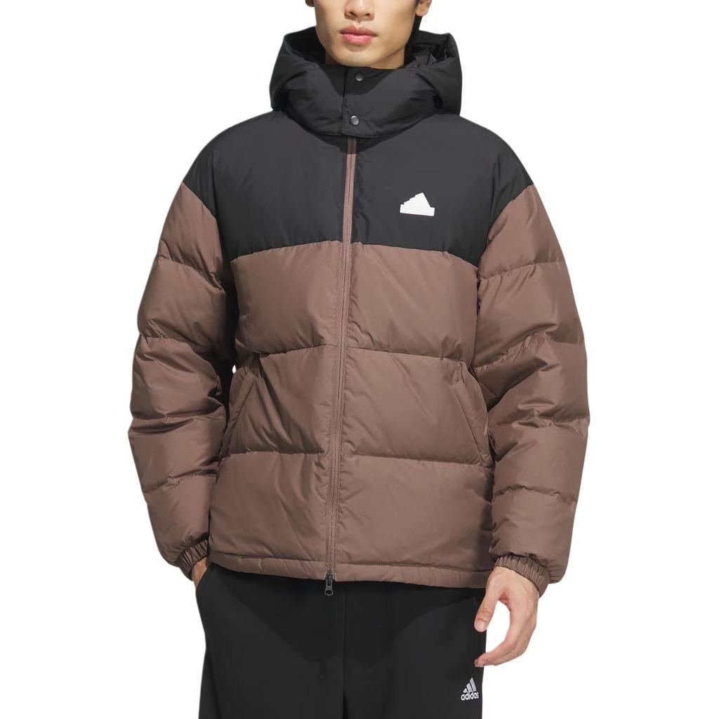 Adidas Comfortable Loose Sports Warm Jacket Men Jackets Deep-Earth-Brown Black JM9133