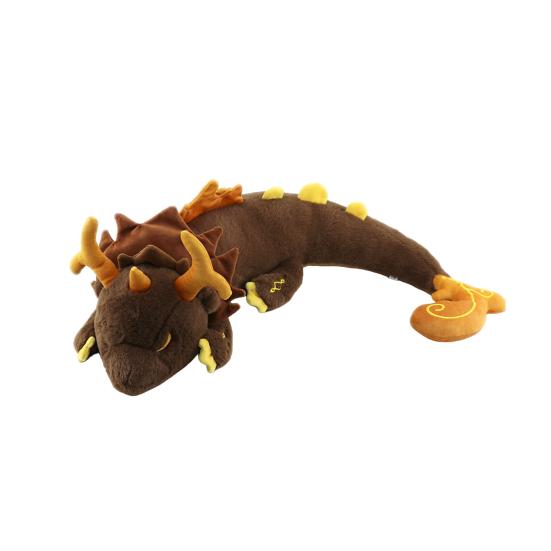 

Китайский дракон, плюшевая игрушка, игра, вдохновленная Loong Plushie, мягкая кукла, спальная подушка, украшение дома для детей и взрослых, игровой вентилятор, подарок на день рождения коричневый