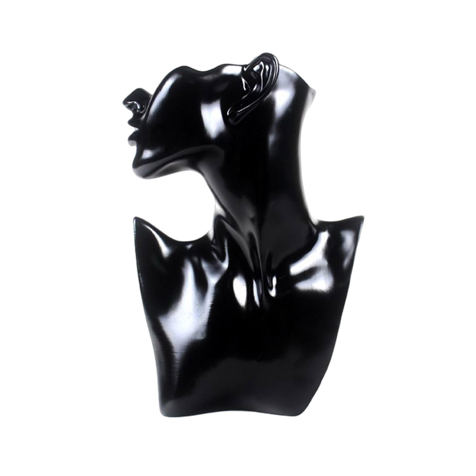 

Подставка для украшений с манекеном-бюстом и подставкой для рук, держатель для ожерелий, текстура смолы, подходит для ожерелий и серег P