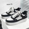 2024 Brand Leather Men's Sneakers White Platform Woman Sports Sneakers Female Vulcanized Shoes Sneakers Casual Ladies Trainers