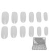 504pcs Extra Long False Nail Tips Frosted Oval Thin Full Cover Transparent Artificial Nails Tips