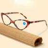 Reading Glasses Women Printed Presbyopia Glasses Fashion Amusing Cat's Eye Hyperopia Glasses Blue Eyeglasses