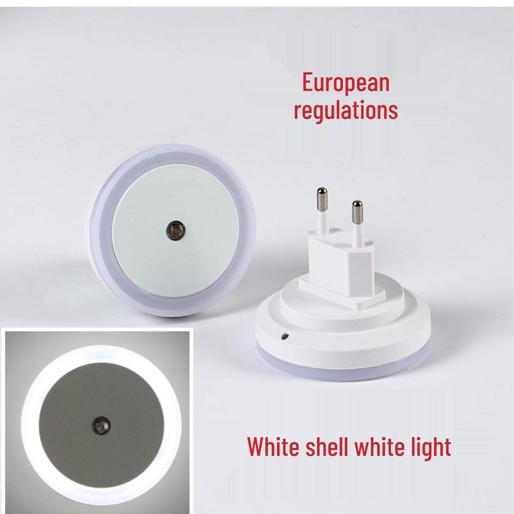 Smart LED Night Light with Dual Standard Socket and Energy-Saving Sensor