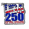 Colorful Enamel Brooch 250th USA Anniversary Pin – Metal Zinc