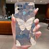 Case For OPPO A15 A15s Flower Butterfly Bow Phone Cases Coque For Oppo 35 Soft Silicone Capa Transparent TPU Jelly Cover Funda