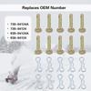Pack of 20Pairs Shear Pin and Cotter Pin Suitable with Snow Throwers Sturdy Zinc Alloy Construction 1/4" x 1.5" Size