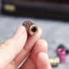 Brass Hammer Texture Pattern Cylinder EDC Knife Beads Paracord Lanyard Pendants DIY Adult Fidget Toy Paracord Rope Accessories
