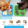Pet Licking Plate, Slow Food Plate, Licking Pad, Silicone Pet Slow Food Tableware Bowl, Suction Cup, Dog Licking Pad, Slow Food