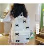Schoolbag Japanese ins schoolbag for girls High value college students Simple niche versatile backpack Female Korean high school backpack