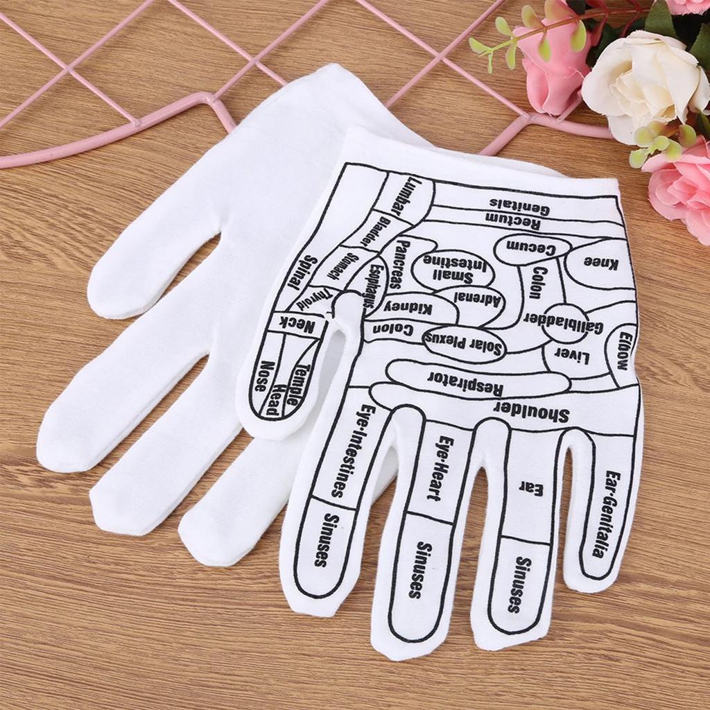Acupressure Reflexology Gloves for Hand Spa Acupressure Tool for Hand Massage Reusable Mittens for Home Hand Spa Therapy