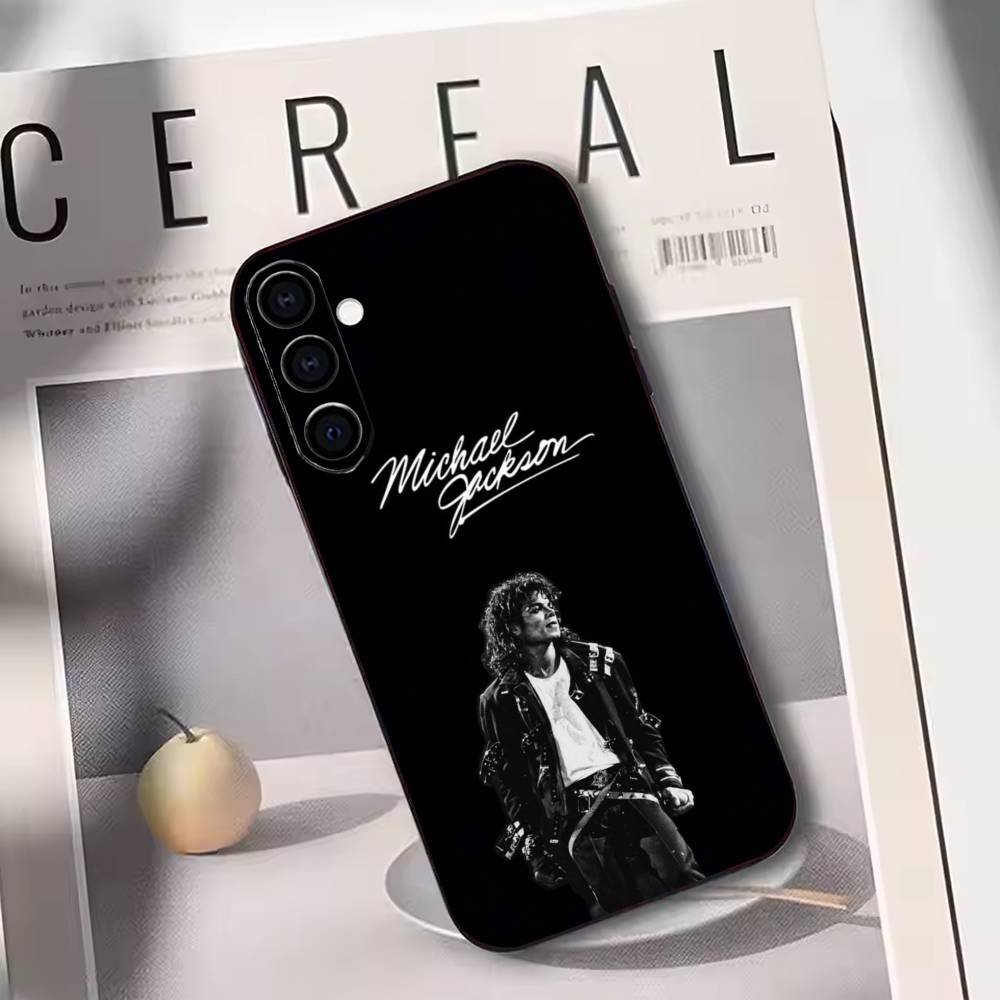 Singer M-Michael jackson Phone Case For Samsung Galaxy A73,A72,A71,A70,A53,A52,A51,Soft Silicone Black Cover