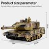2.4G Remote Control Tracked Simulation Tank Water Spray Remote Control Vehicle War Armored Vehicle Model Children Toy Gift