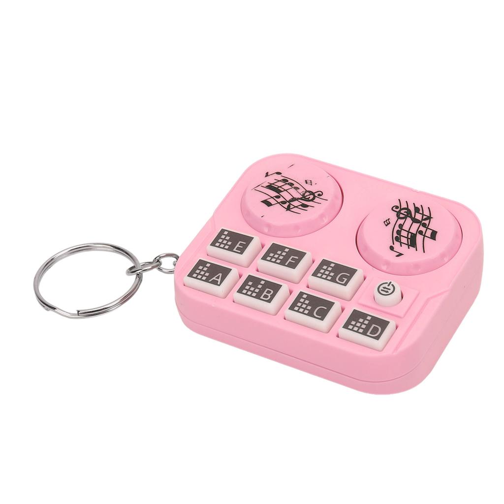 Keychain Colorful Lights DJ Disc Player Design Automatic Play and Self Press Mode Portable DJ Keyring