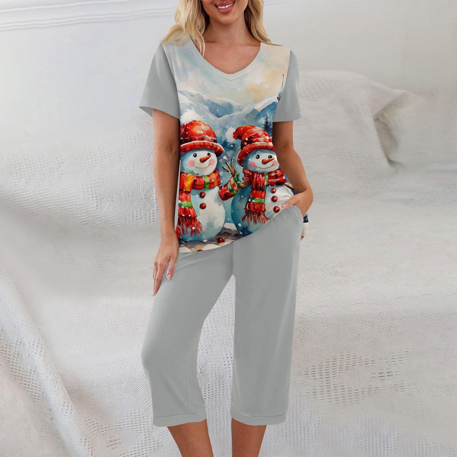 

Комплекты из 2 предметов для женщин, летний топ с короткими рукавами и брюки с карманами, мягкие комплекты для тренировок XXXL