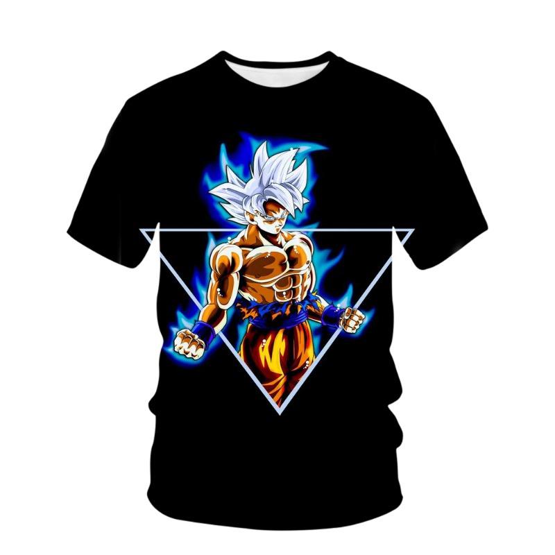 2024 Fashion Summer New 3D Cartoon Ghost Blade Anime Printed Short Sleeve Casual Loose Comfortable Round Neck T-shirt